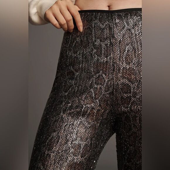 Anthropologie Sequin Snake Joni Pants NWT - Picture 4 of 12